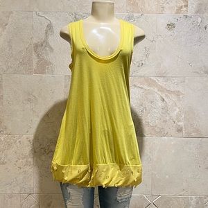 CREA concept yellow sleeveless top
